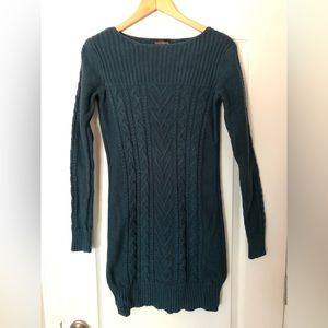 Long tall sally size xs cotton sweater dress cable knit